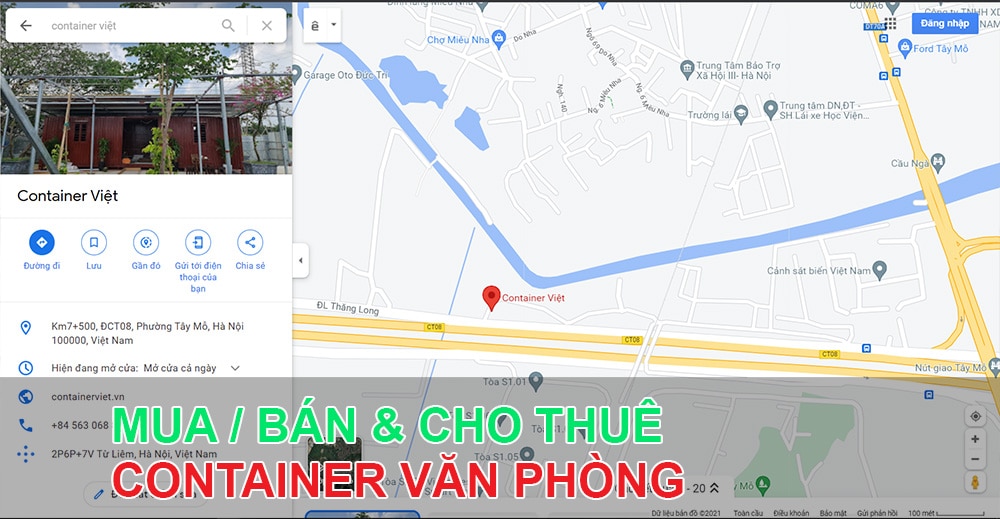 Địa chỉ thuê container văn phòng