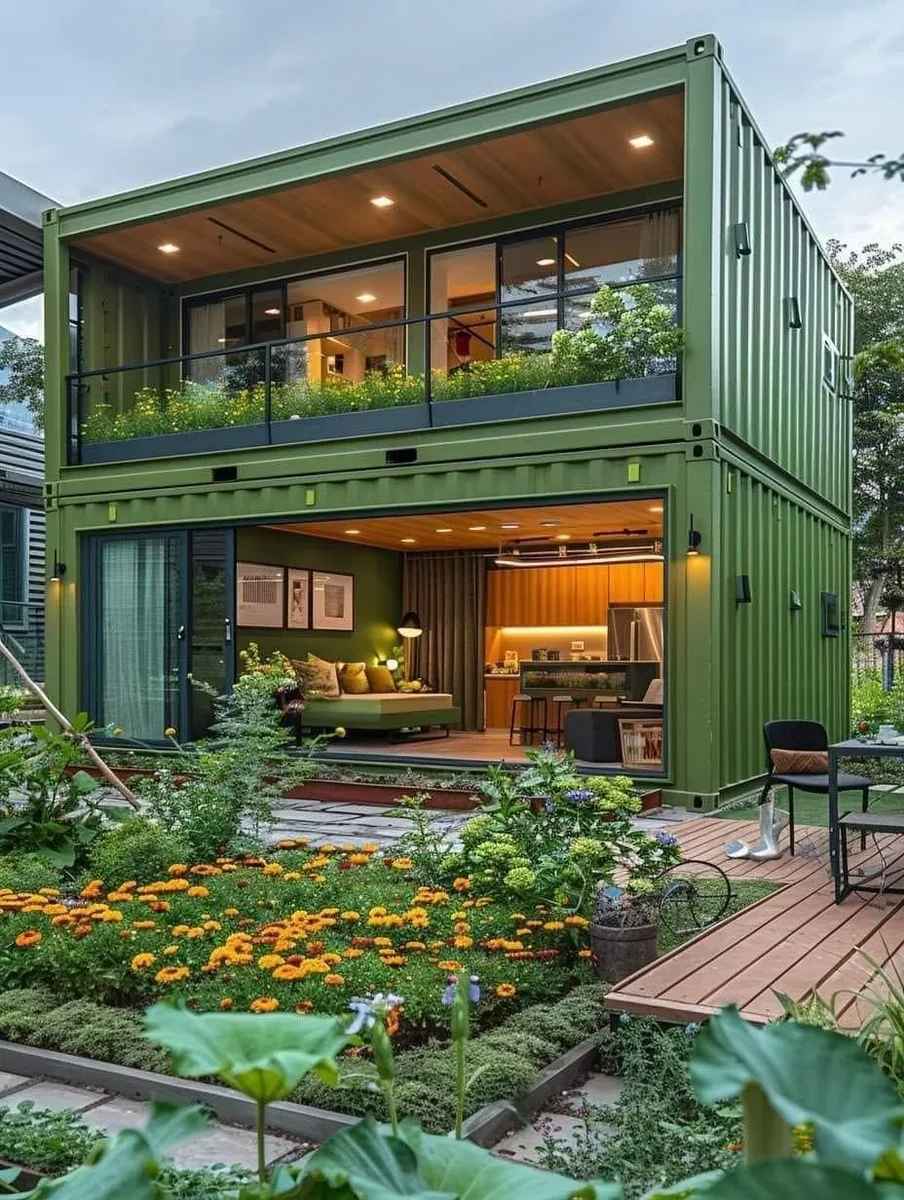 Nhà container 2 tầng